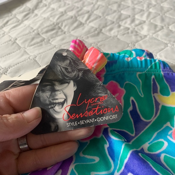 Nwt.  Retro 80’s Lycra leggings - Picture 4 of 5